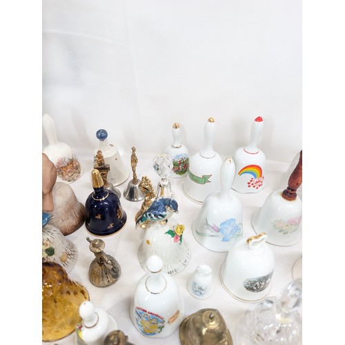 146 - # ALL PROCEEDS TO CHARITY # 270 Huge Bundle Collectable Bells - Ceramic - Crystal - Glass - Delft, L... 