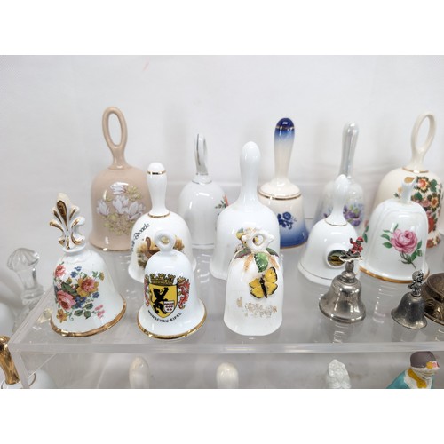 146 - # ALL PROCEEDS TO CHARITY # 270 Huge Bundle Collectable Bells - Ceramic - Crystal - Glass - Delft, L... 