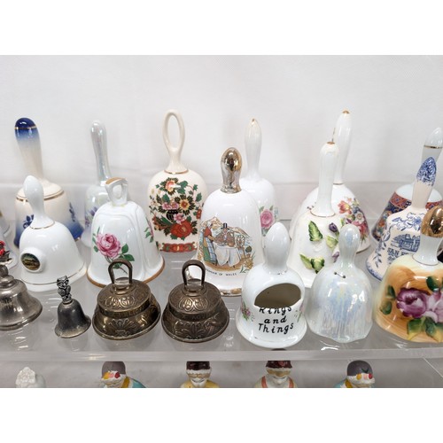 146 - # ALL PROCEEDS TO CHARITY # 270 Huge Bundle Collectable Bells - Ceramic - Crystal - Glass - Delft, L... 