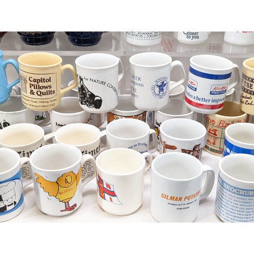 147 - Huge Collection Collectable Mugs, Cups, Glassware Etc Some Notable Examples, Cadburys, Horlicks, Rad... 