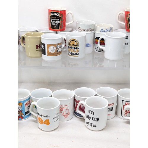 149 - Large Quantity Collectable Mugs - To Include Heinz, Horlicks, Radio Stations, Etc