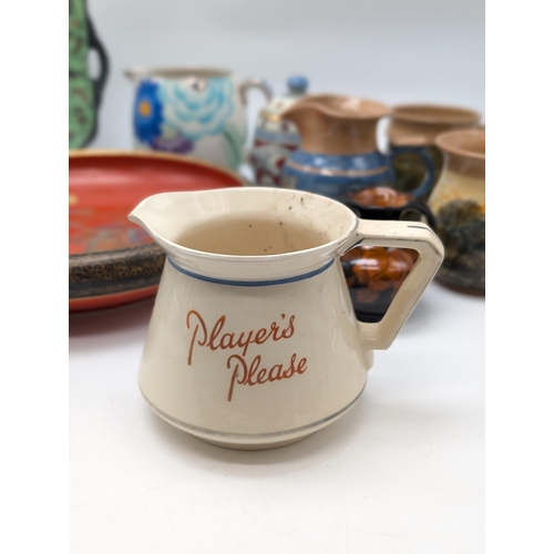 168 - Good Ceramics & Pottery Bundle, Boscastle Pottery Jugs, Mugs, Wedgwood, Tintagel Plus Others