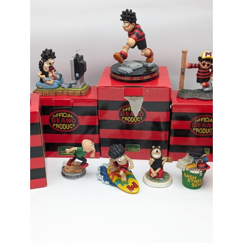 206 - Group (9) Robert Harrop - Dennis The Menace & Beano Figurines - Most Boxed Excellent Condition 4 Loo... 