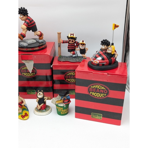 206 - Group (9) Robert Harrop - Dennis The Menace & Beano Figurines - Most Boxed Excellent Condition 4 Loo... 