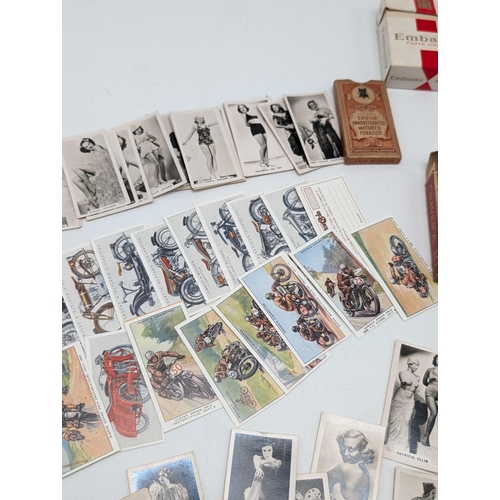 231 - Group Vintage & Antique Cigarette Cards Including Summit Copper Cards, Cards, Film Stars, Beauties E... 