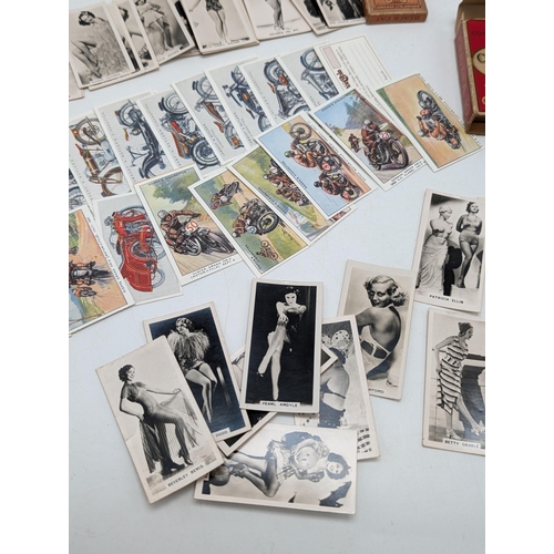 231 - Group Vintage & Antique Cigarette Cards Including Summit Copper Cards, Cards, Film Stars, Beauties E... 