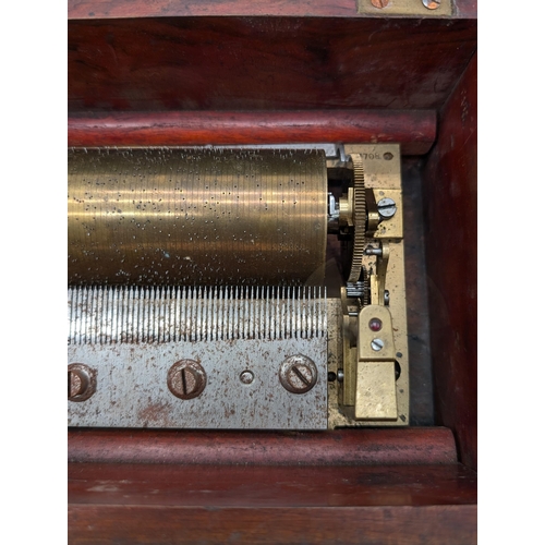 267 - Victorian Four Air Nicole Freres Cylinder Music Box No 27708, Tested and Working. Original Key, COnt... 