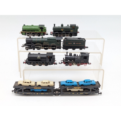 335 - Good Group Mostly Graham Farish N Gauge Engines - Most Appear in Good Condition, Untested.