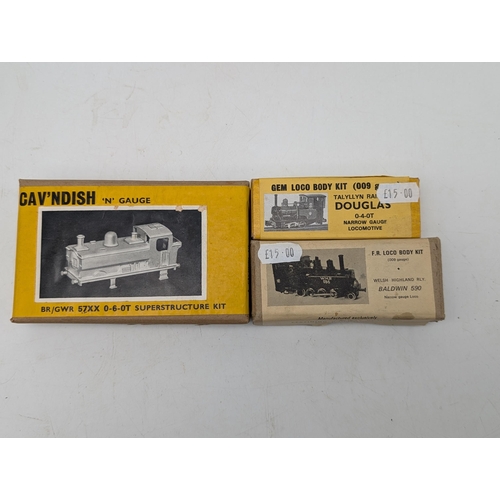 347 - Excellent N Gauge Model Kits, GEM Model Railways, Meridian Models, Body Kits Etc All New Boxed