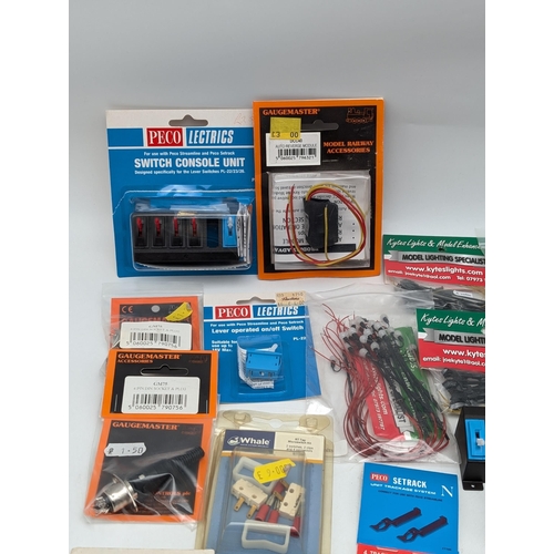 356 - Model Railway Electronic Accessories, Speed Controller, Switches, Lights Etc As Seen