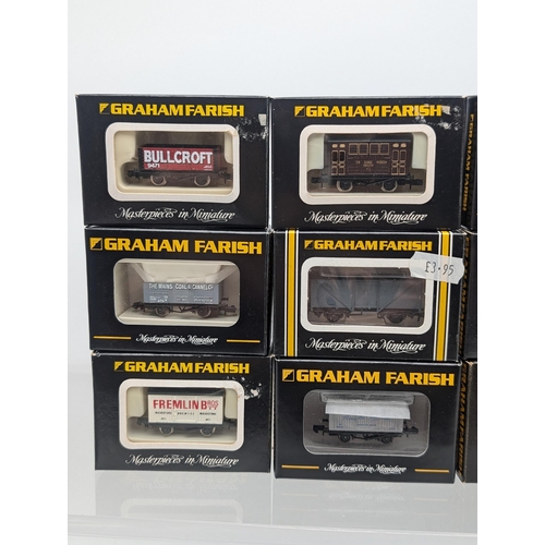 362 - Graham Farish Bachman Group 12 Boxed Wagons - All Appear in Good Order