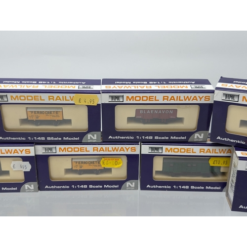 371 - Group (11) Dapol Model Railways Wagons - All Appear Unused and Boxed  To Include, Gunpowder Van Elte... 