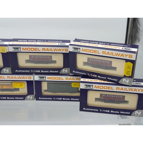 371 - Group (11) Dapol Model Railways Wagons - All Appear Unused and Boxed  To Include, Gunpowder Van Elte... 