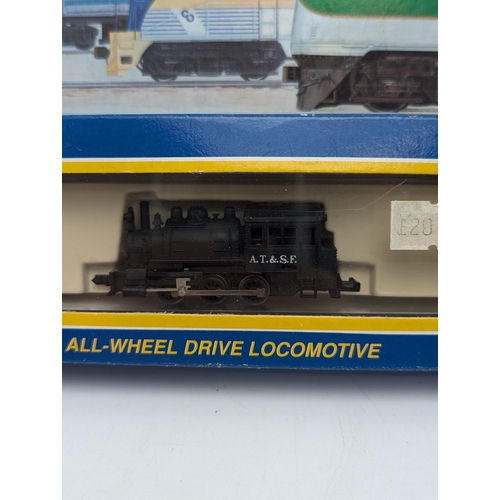 380 - Group N Gauge Locomotives, Trackside Crane, Plus 2 x Peco Great Little Train Bodykits