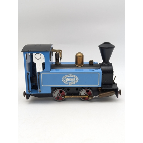 381 - Mamod SL2 'O' Gauge Live Steam Engine With Box / Magazines, Box Tatty Loco In Excellent Condition