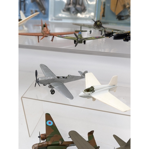 392 - Good Group Mixed Plastic / Metal Model Aeroplanes - Some Boxed and New Others Prebuilt