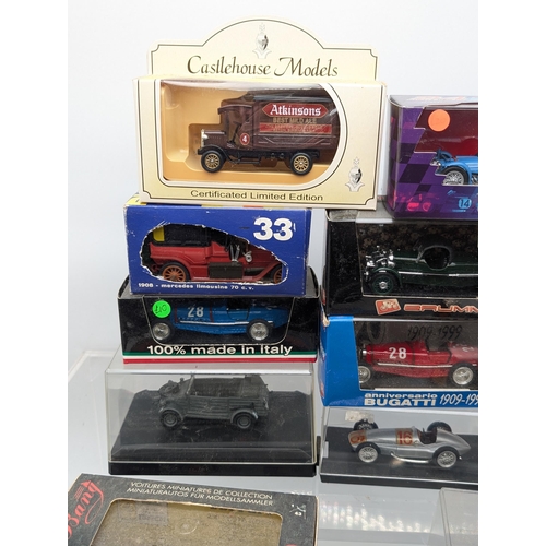 398 - Good Bundle Diecast Vehicles - Mostly Excellent Condition. Boxes A Little Tatty / Dusty Brumm, Ixo, ... 