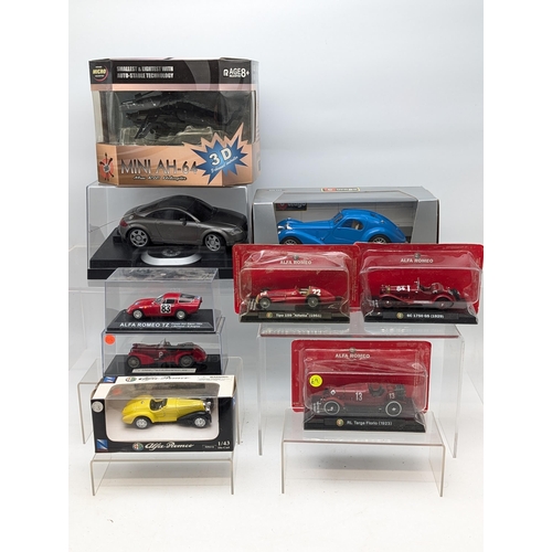 400 - Bundle Diecast / Remote Control Vehicles, Burago, Alfa Romeo Etc