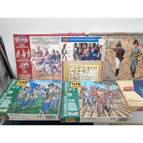 410 - Good Quantity Plastic Model Kits of Figures to Include Vintage Napoleonic, Airfix Etc