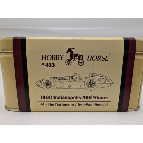 436 - HOBBY HORSE 1/43 SCALE NO.433 1960 INDIANAPOLIS 500 WINNER NO.4 MINT IN TIN