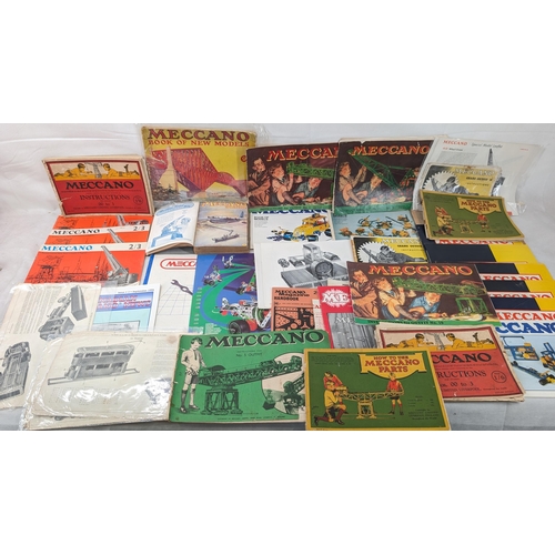 438 - Large Quantity Vintage Meccano Model Books, Some Rare Hard to Get Examples Overall Condition Some Co... 