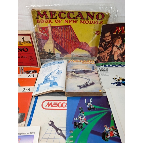 438 - Large Quantity Vintage Meccano Model Books, Some Rare Hard to Get Examples Overall Condition Some Co... 