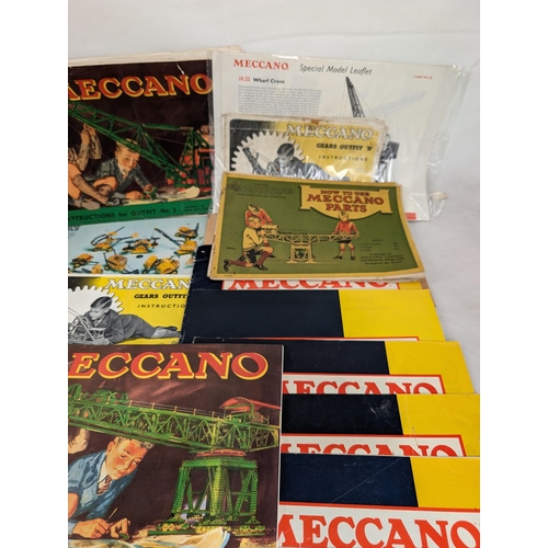 438 - Large Quantity Vintage Meccano Model Books, Some Rare Hard to Get Examples Overall Condition Some Co... 