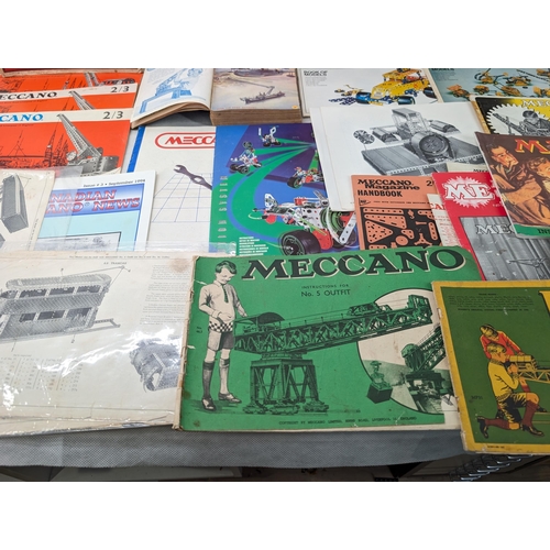 438 - Large Quantity Vintage Meccano Model Books, Some Rare Hard to Get Examples Overall Condition Some Co... 