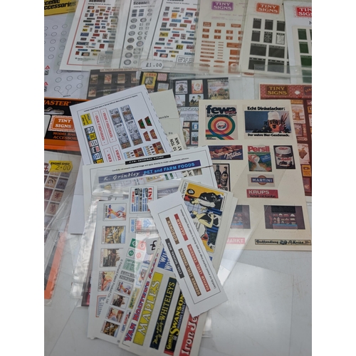 440 - Metcalf Model Kits Carded and New Plus Good Quantity Of Trackside Decals Etc