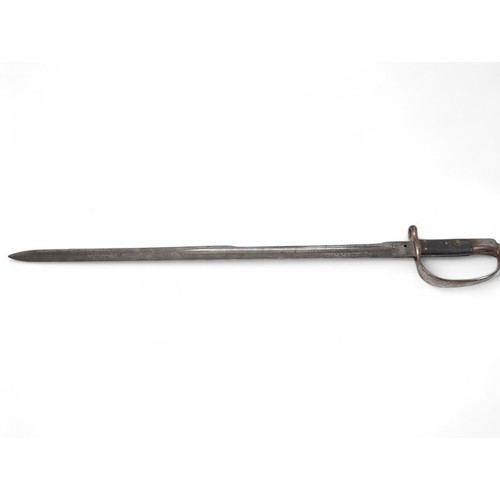 483 - British P1879 Artillery sawback sword bayonet for the Martini Henry. No Scabbard. Several markings /... 