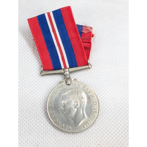 485 - WW2 Full Size General Service Medals With Ribbons