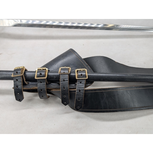 497 - Superb Quality Dalian Reproduction Rapier With Leather Sheath / Strap - Renowned High Quality  Repro... 