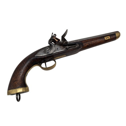 504 - 19th Century 1810-1853 Belgian Flint Lock Se Service Pistol 9