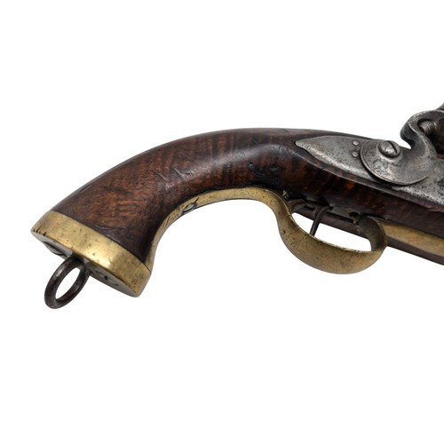 504 - 19th Century 1810-1853 Belgian Flint Lock Se Service Pistol 9