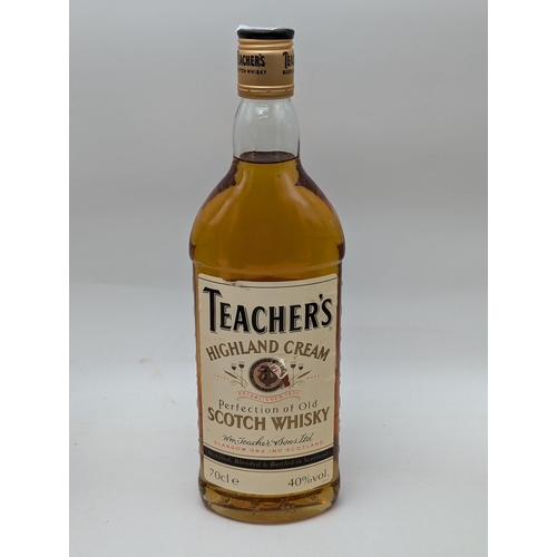 514 - Collection of 7 Bottles of Spirits - Including Booths Dry Gin 70Proof - Teachers Scotch Whiskey - Ca... 