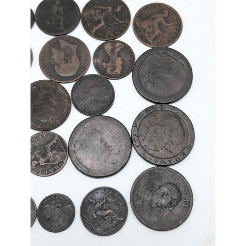 523 - Large Quantity UK Pre Decimal, Pennies / 1/2 Pennies. To Include Large Bundle Victoria, 4 Carthwheel... 