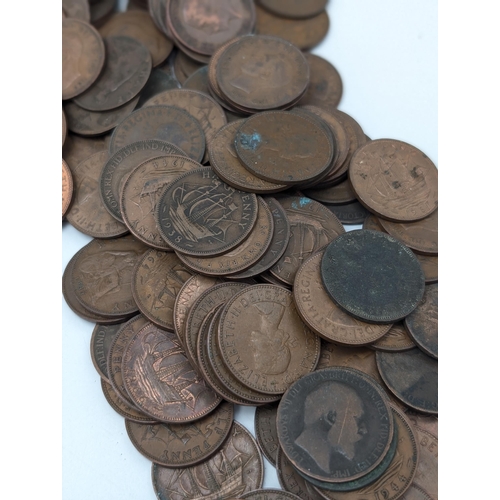 523 - Large Quantity UK Pre Decimal, Pennies / 1/2 Pennies. To Include Large Bundle Victoria, 4 Carthwheel... 