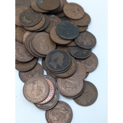 523 - Large Quantity UK Pre Decimal, Pennies / 1/2 Pennies. To Include Large Bundle Victoria, 4 Carthwheel... 