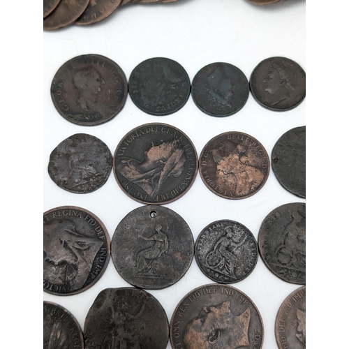 523 - Large Quantity UK Pre Decimal, Pennies / 1/2 Pennies. To Include Large Bundle Victoria, 4 Carthwheel... 