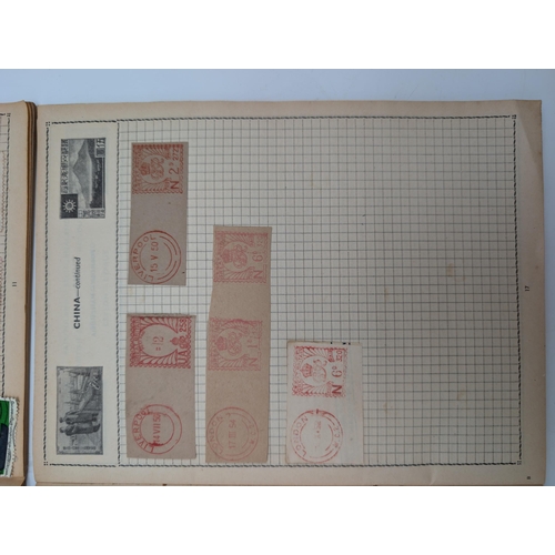 536 - Two Stamp Albums, Comprising Mostly American And British Postal Meter Marks