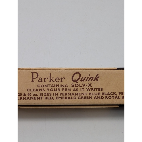 554 - Vintage Parker Fountain Pen In Original Box of Issue With Instructions