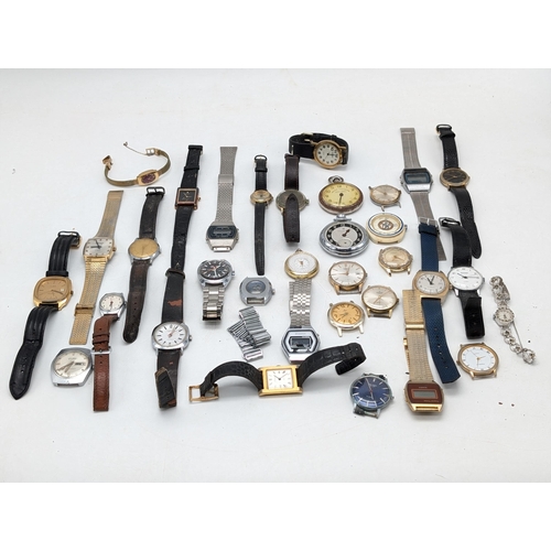 561 - Bundle of Vintage Watches and Pocket Watches For Spares and Repairs. Including Sekonda, Seiko ETC