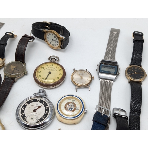 561 - Bundle of Vintage Watches and Pocket Watches For Spares and Repairs. Including Sekonda, Seiko ETC