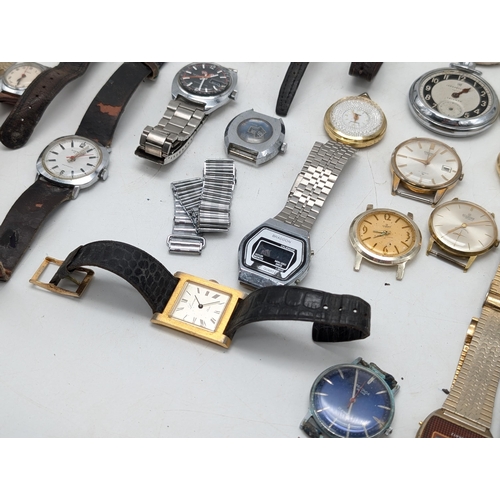 561 - Bundle of Vintage Watches and Pocket Watches For Spares and Repairs. Including Sekonda, Seiko ETC