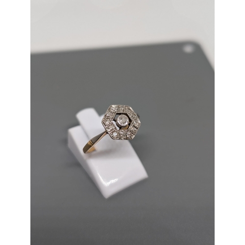 574 - Delightful 18CT Gold and Diamond Ring - Believe to be Mappin and Webb and Hallmarked. Approximate Si... 