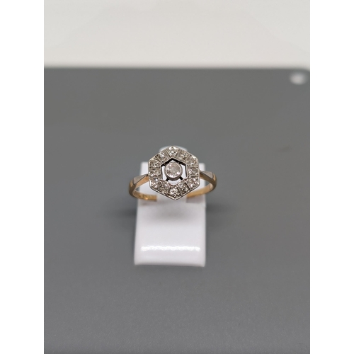 574 - Delightful 18CT Gold and Diamond Ring - Believe to be Mappin and Webb and Hallmarked. Approximate Si... 