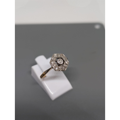 574 - Delightful 18CT Gold and Diamond Ring - Believe to be Mappin and Webb and Hallmarked. Approximate Si... 