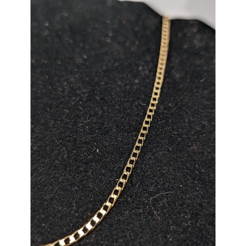 587 - 9Ct Gold Chain. Weighing 3.92g Hallmarked.Approx 14inches.