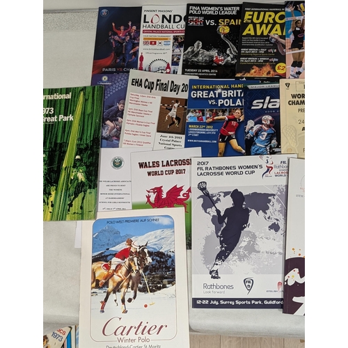 102 - Polo / Lacrosse / Handball - Selection Programmes