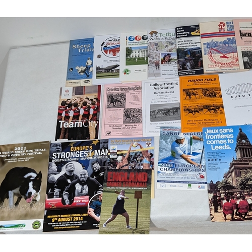 108 - Unusual / Miscellaneous Sporting Programmes Spanning Several Decades